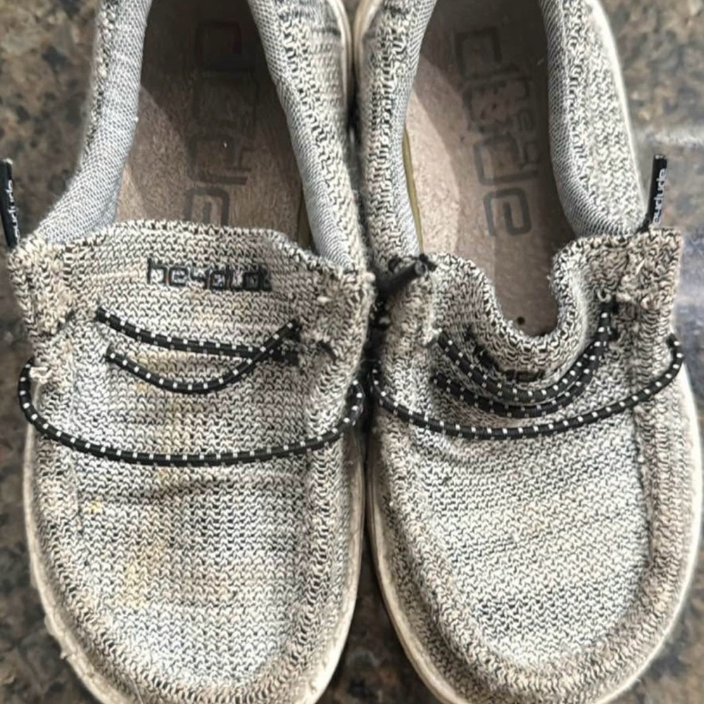 Hey Dude Light Gray Textured Loafers